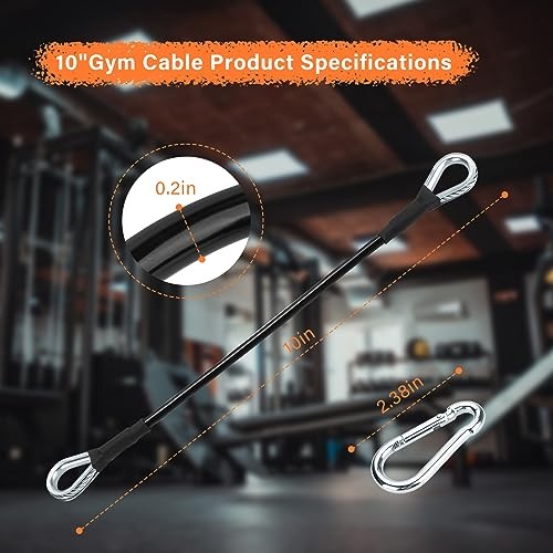 Gym cable extension - 10",